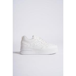 Scarpe sportive di colore bianco con suola spessa Sneaker da donna