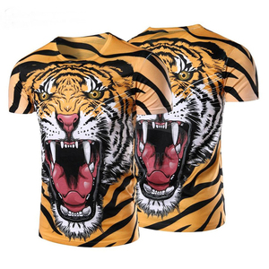 Venta caliente de los hombres ligeros de cuello redondo de la camiseta al por mayor de sublimación de diseño de camiseta - Product Image 4