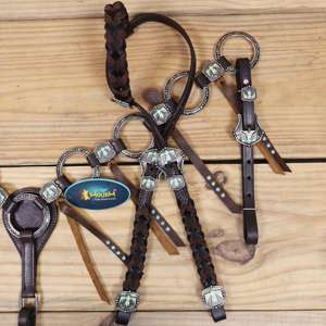 Ensemble de têtière pour cheval indien de qualité supérieure, le plus vendu, avec plastron au meilleur prix, têtière équestre occidentale, collier de poitrail - Product Image 2