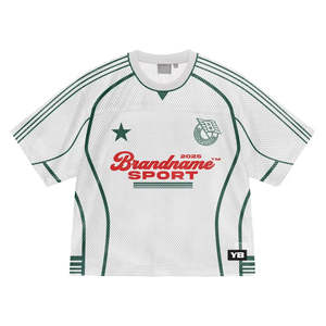 Camiseta de Hombre Estilo Hip Hop Urbano, de Alta Calidad, Tejido Jersey de Poliéster Premium, Cuello en V, Transpirable, Logotipo Frontal, Corte Holgado - Product Image 4