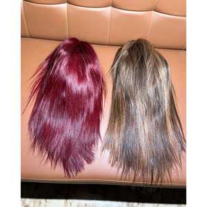 Achat en gros d'une perruque colorée en dentelle de cheveux humains 100% Vente en gros Perruques colorées en cheveux humains/HD Perruque frontale en dentelle Fabricant - Product Image 3