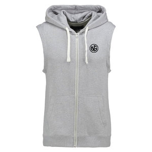 Hoodies sans manches à fermeture éclair de qualité supérieure, basiques, streetwear, sur mesure, 100% coton, respirants, séchage rapide - Product Image 1