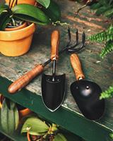 Ensemble d'outils de jardinage industriels traditionnels en acier avec manches en bois, haute qualité, personnalisable OEM, accessoires de jardin directement du fabricant