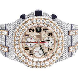 Reloj de Lujo para Hombre, Deportivo, con Movimiento de Cuarzo, Esqueleto con Incrustaciones de Moissanita, Esfera de Cristal - Product Image 5