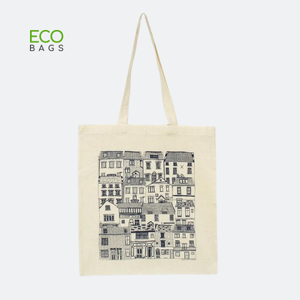 Sac fourre-tout en coton biologique réutilisable, cabas pour le Shopping, écologique, avec Logo imprimé personnalisé, en toile - Product Image 3