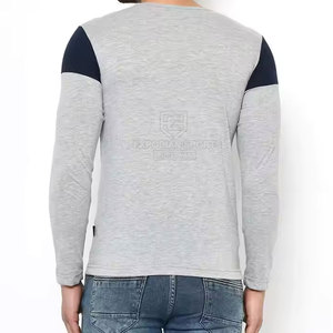 Camiseta de manga larga para hombre, 100% algodón, ligera, transpirable, ecológica, cuello redondo, ajuste Regular, informal, Verano - Product Image 2