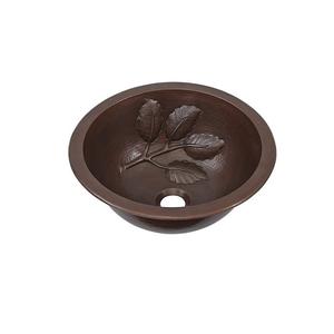 Évier en cuivre martelé antique de ferme pour exportateur de fabricant de cuisine de salle de bains d'Inde - Product Image 3