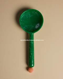 Juego de servidor de ensalada de lujo, juego de cuchara de ensalada de resina vertida a mano, herramientas elegantes para servir para cocina casera y uso en restaurante de Hotel - Product Image 3