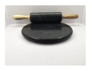 Rodillo de Mármol de Primera Calidad para Roti con Rodillo de Madera, Forma Redonda, Chakla Belan para Uso en la Cocina del Hogar - Product Image 4