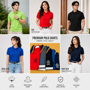 เสื้อโปโลโพลีเอสเตอร์พิมพ์ลายตามสั่ง แขนสั้น แห้งเร็ว ชุดยูนิฟอร์มธุรกิจ ผู้ชาย ผู้หญิง สีพื้น ดีไซน์ถัก ปักโลโก้ด้านหน้า - Product Image 6