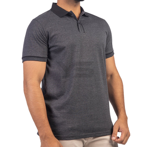 Logo personnalisé décontracté mince à manches courtes pour polo tissu de jersey respirant couleur unie technique brodée personnalisé court-dyi - Product Image 5