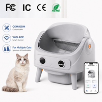 Bac à litière automatique pour chat à ouverture supérieure, grande capacité, capteurs de sécurité IA, bac à litière autonettoyant intelligent pour plusieurs chats