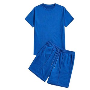 2025 meilleure vente de vêtements pour hommes plaine surdimensionné grande taille ensembles de coton High Street Style 2 pièces ensembles pour hommes pas cher prix conception OEM - Product Image 6