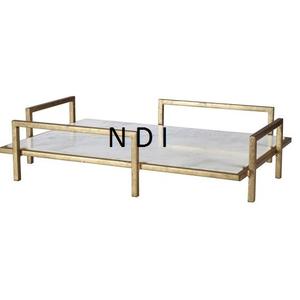 ถาดเสิร์ฟอาหารเช้าทำมือ ดีไซน์หินอ่อนและโลหะ สำหรับตกแต่งโต๊ะอาหาร ใส่ของว่าง พาสต้า หรือเสิร์ฟอาหาร - Product Image 1