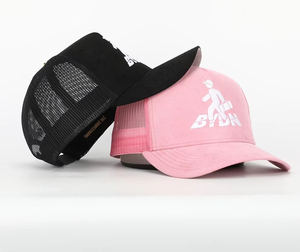Chapeaux de camionneur en maille à 6 panneaux réglables de haute qualité pour hommes Logo brodé Casquette de sport de baseball multicolore pour la scène sportive - Product Image 1