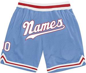 Factory Direct Retro Basketball Shorts Men's Double <b>Layer</b> Pocket Shorts - Product Image 3