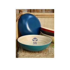 Ensemble de vaisselle en bambou écologique de haute qualité BLFC - Artisanat durable dans différentes tailles et couleurs - Product Image 1