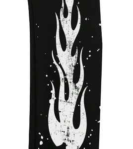 Ropa de calle para hombre, pantalones de chándal informales acampanados de lona con bolsillos, pantalones acampanados estampados DTG - Product Image 4