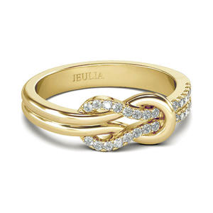 Jeulia <b>Infinity</b> Love Sterling Silver Jewelry Set with Diamond Zircon Pearl for Wedding Engagement Gift - Product Image 2