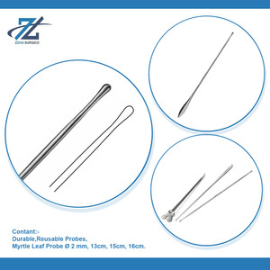 Durable Reusable 1.5 mm 15cm Myrtle Leaf Probe Stainless Steel Dental <b>Surgical</b> <b>Instrument</b> Manual Power Source Made in Pakistan - Product Image 4