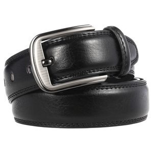 Brown Genuine Cow Hide Vintage Alloy Buckle Men's Casual Dress <b>Belt</b> Custom Color Streetwear <b>Accessory</b> - Product Image 2