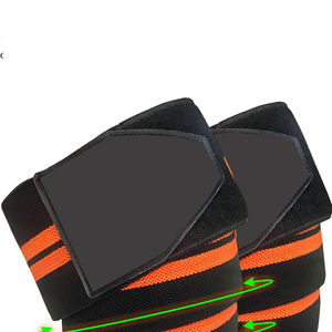 Genouillères en néoprène personnalisées directement de l'usine OEM respirantes et antidérapantes unisexe à haute élasticité et à usage intensif pour le fitness - Product Image 2