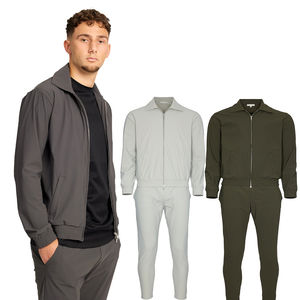Traje Deportivo Masculino de Alta Calidad, 100% Algodón, Personalizado, Conjunto de Dos Piezas, Pantalones y Chaqueta Deportiva para Hombre - Product Image 1