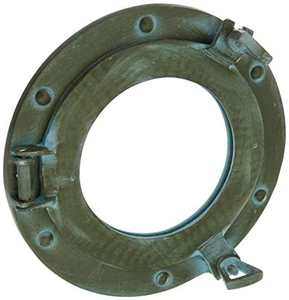 Espejo de Pared con Acabado Náutico Patinado, Estilo Lujoso, Aspecto Antiguo Puro, Espejo de Pared con Forma de Ojo de Buey, Estilo Moderno de Alta Calidad - Product Image 1