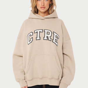 Meilleure fabrication sweat à capuche femme surdimensionné 100% coton matériel léger respirant logo personnalisé impression Streetwear - Product Image 6