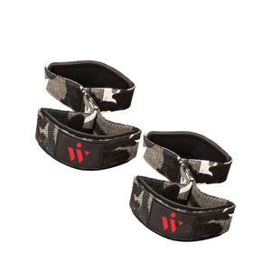 Double Loop Gym Dead Lifting Muñequeras Fitness Figura Ocho Muñequera acolchada de neopreno - Product Image 2