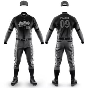 Transpirable Ligero de alta calidad Logotipo personalizado Uniforme de béisbol Diseño de sublimación libre Camisa y pantalón de béisbol para hombres - Product Image 2