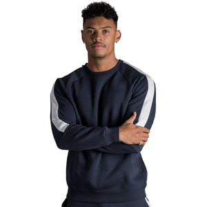 100% algodón liso pulóver cuello redondo sudaderas logotipo personalizado impreso manga larga sudadera amarilla de gran tamaño sudaderas con capucha para hombres - Product Image 4