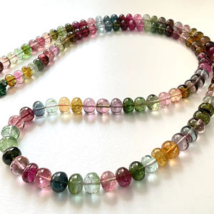 สร้อยคอเม็ดทัวร์มาลีนธรรมชาติ 275.50 กะรัต สำหรับทำเครื่องประดับอัญมณีชั้นดี - Product Image 1