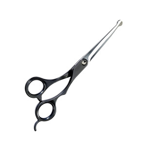 Tijeras Profesionales para Peluquería Canina MARI Instruments, Hoja Recta Afilada de Acero Negro, para Diestros, 7 Pulgadas, con Reposa-Dedos Fijo - Product Image 2