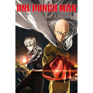 One Punch Man Anime <b>Poster</b> Eye-Catching Destruction Design - Product Image 2