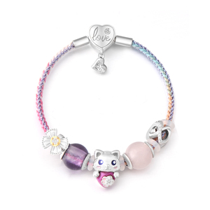 งานฝีมือ3D 925เงินสเตอร์ลิงน่ารักหัวใจแมวอุปกรณ์เสริมเสน่ห์จี้สำหรับเครื่องประดับ DIY - Product Image 2