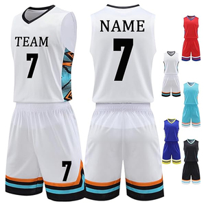 Maillot et short de basket rétro personnalisés, uniforme d'équipe réversible en mesh pour adultes, antibactérien, 100% polyester - Product Image 1