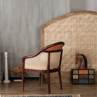 Chaise de salle à manger et de séjour en bois massif Orange Royal, artisanale, moderne, élégante, durable et confortable