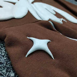 Sweat à capuche ample pour couples Oversize Puff Print Tears Sweats à capuche et sweats pour hommes Denim Tears Hoodie - Product Image 4