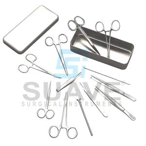 Multi Functional Surgical Dressing <b>Kit</b> Bandage <b>Suture</b> Scissor Forceps Tray Set Use For Surgery By SUAVE SURGICAL INSTRUMENTS - Product Image 1