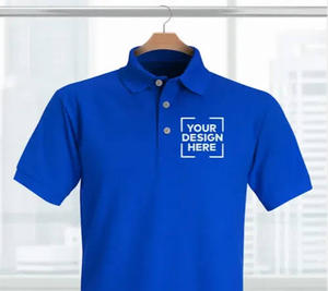 Polos de golf personnalisés promotionnels pour hommes, 100 % coton tricoté, motif 3D, séchage rapide, avec logo personnalisé - Product Image 4