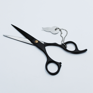 Tijeras de peluquero de color negro de estilo profesional - Product Image 3