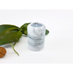 New Latest Design Home Decorative Marble Candle Holder Finest Quality Natural Marble Candle Holder Container for Hot <b>Sale</b> - Product Image 1