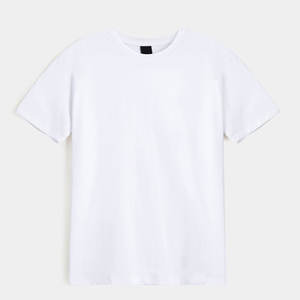 Top qualité en gros personnalisé votre marque Logo 100% coton blanc hommes T-shirt uni décontracté hommes T-shirt surdimensionné grande taille T-shirt - Product Image 4