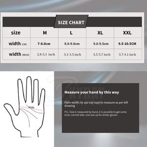 ถุงมือแข่งรถถุงมือมอเตอร์ไซด์หน้าจอสัมผัสพร้อมหนังอุปกรณ์นิรภัยสำหรับขับขี่ครั้งแรก - Product Image 4