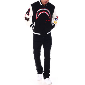 Blouson universitaire en laine chenille brodé avec logo personnalisé pour homme – Design vintage, respirant, coupe-vent, idéal pour l'hiver - Product Image 5