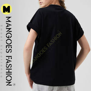 T-shirt pour femme Logo personnalisé Vêtements de sport en coton Vie décontractée Col rond de haute qualité Décolleté précieux Personnaliser Fabricant - Product Image 4