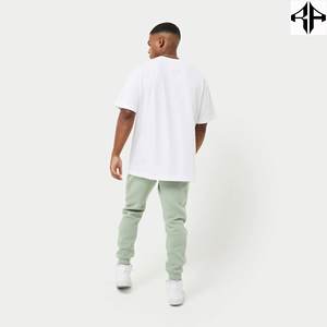 Camiseta OEM/ODM 100% de algodón con cuello redondo para hombre, diseño sólido con patrón 230 GSM, tela de punto, camiseta estampada en blanco, lote abastecido - Product Image 2