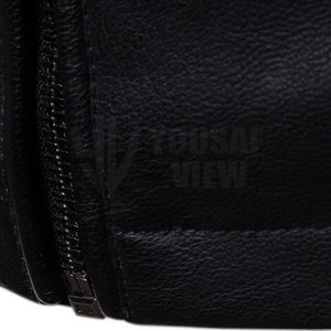 แจ็กเก็ตหนังสำหรับผู้ชายเสื้อแจ็กเก็ตหนังสีตามสั่งแนวสตรีท - Product Image 5