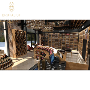 Muebles de vino personalizados de lujo, gabinete de bar para el hogar, gabinete de exhibición de vino de vidrio, diseño - Product Image 1